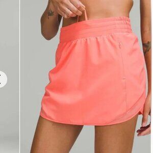 Lululemon Hotty Hot HR Skirt Long Pink Salmon 2